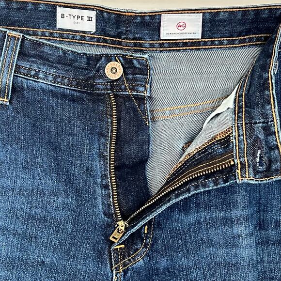 AG Adriano Goldschmied Men's Jeans 35x28 Blue Denim B-Type III Easy Dark Wash - Picture 11 of 15